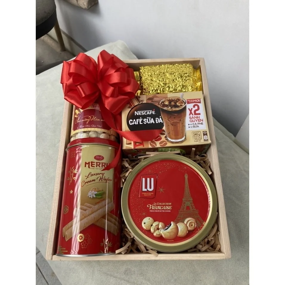 Giỏ Quà Tết, Khay Quà Tết (Gồm Túi Đựng) Quà tết 2024 Gio Qua Tet Khay Qua Tet Gom Tui Dung Quà tết 2024