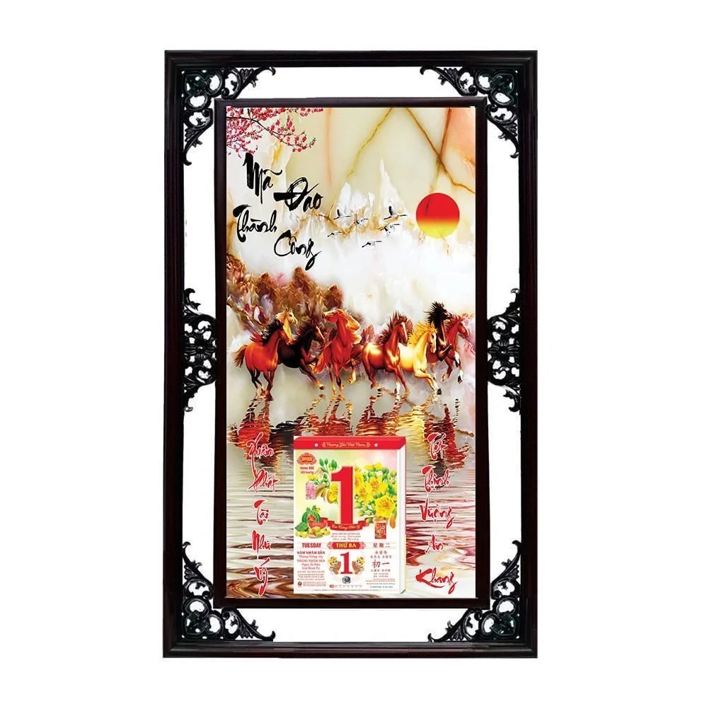 Lịch tết 2026 Lịch gỗ 3d tráng gương cao cấp khung phù điêu nhựa composite KT 53X82CM gắn bloc siêu đẹp LGPD01 Quà tết 2024 Lich tet 2023 Lich go 3d trang guong cao cap khung phu dieu nhua composite KT 53X82CM gan bloc sieu dep LGPD01 Quà tết 2024